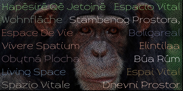 Beispiel einer Primate-Schriftart #29